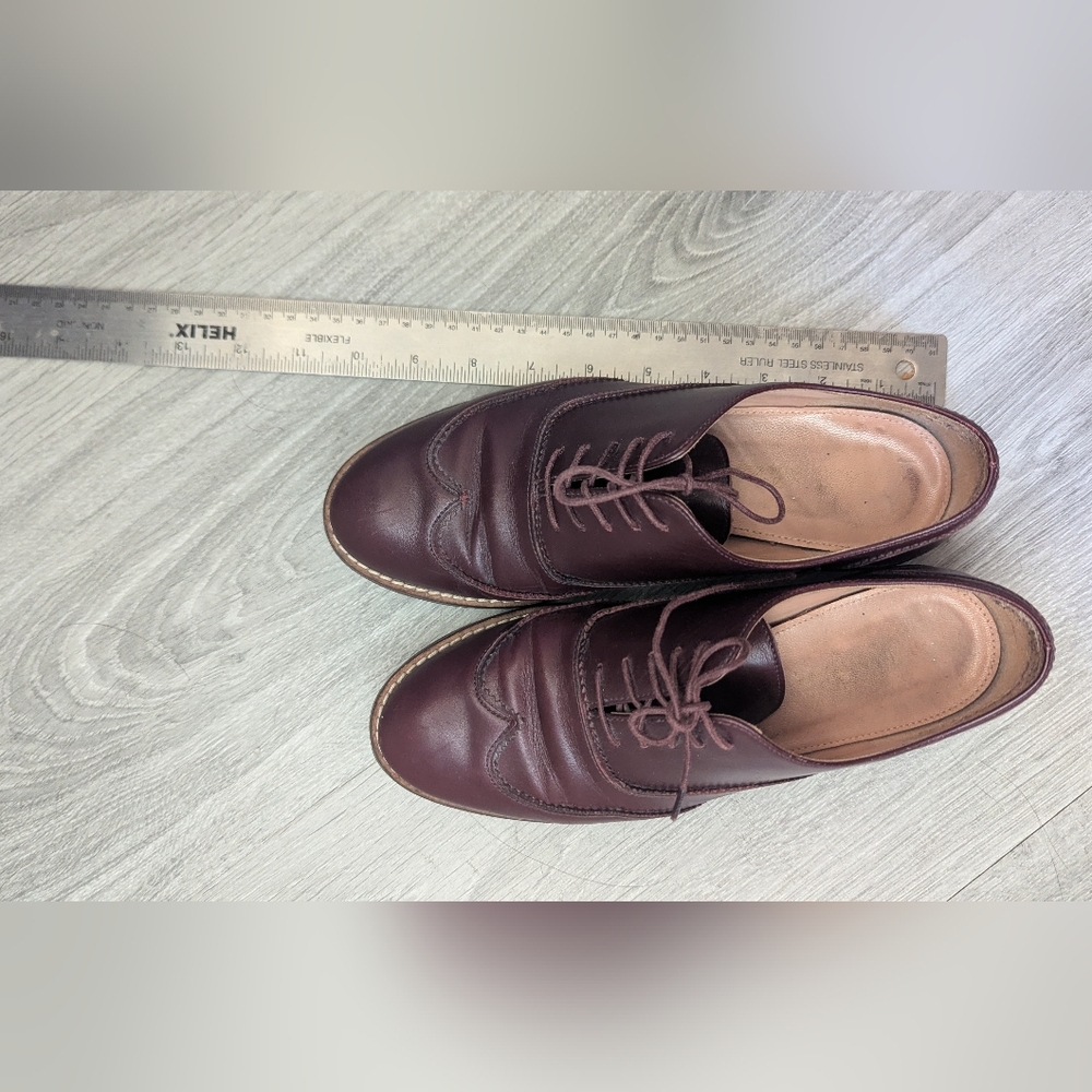 Brooks Brothers Women's Leather Oxfords, Size 7